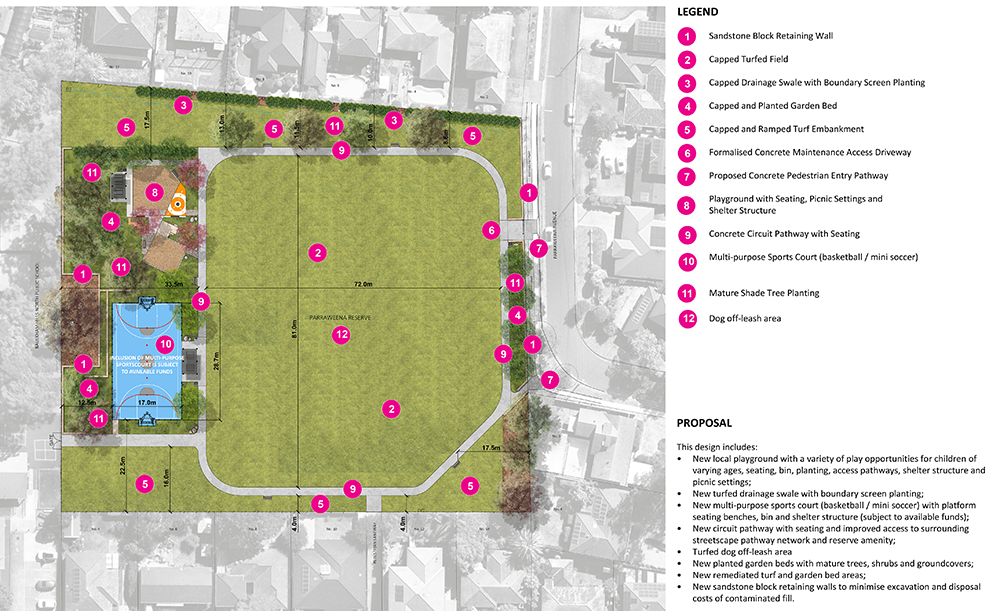 Parraweena Reserve Landscape Concept Plan Image