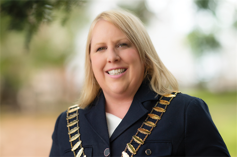 Portrait of Mayor of The Hills Shire Dr Michelle Bryne